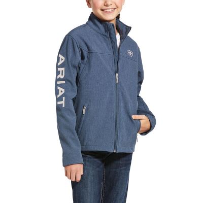 Ariat New Team - Softshell Jas DonkerBlauw Kinderen - 42084-723